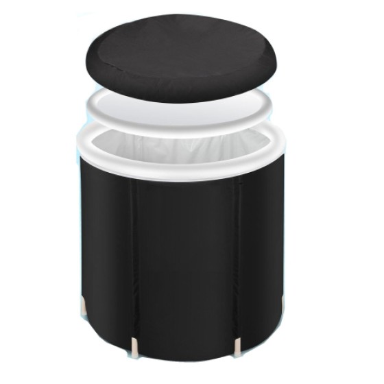 Portable Ice Bath Tub | For Cold Water Therapy | With Lid | Reversible Soaking Pool